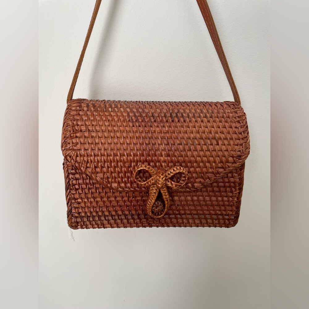 Crossbody Woven Basket Bag